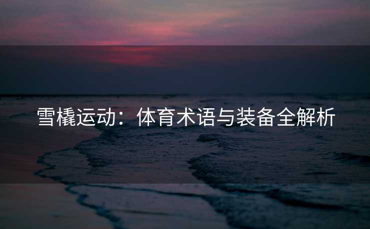 雪橇运动：体育术语与装备全解析
